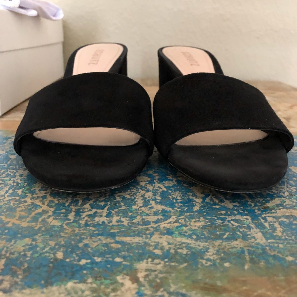 Schutz Sheri Suede Mule Sandals - Picture 5 of 10